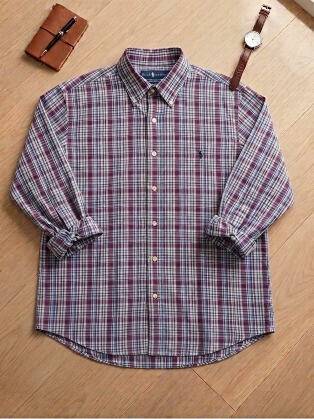 Polo Ralph Lauren Performance Plaid Slim Fit Shirt S